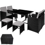 Salon de jardin - tectake - ensemble détente repas dextérieur bilabo 8 personnes résistant pliable en ... Salon de jardin - tectake - ensemble détente repas dextérieur bilabo 8 personnes résistant pliable en ...