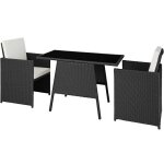 Salon de jardin - tectake - ensemble détente repas dextérieur lausanne 2 personnes pliable et encastrable ... Salon de jardin - tectake - ensemble détente repas dextérieur lausanne 2 personnes pliable et encastrable ...