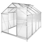 Serre de jardin - tectake - serre dextérieur en polycarbonate surface 77 m³ porte coulissante 185 x 250 ... Serre de jardin - tectake - serre dextérieur en polycarbonate surface 77 m³ porte coulissante 185 x 250 ...