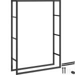 Rangement � bois - tectake - serviteur de chemin�e tuby porte - b�ches pour int�rieur ext�rieur look ...