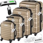 Set de valises - tectake - set de valises rigides mila 4 pices pse - bagages rsistante plastique abs ...