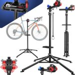 Outillage cycle - tectake - support de montage vlo pliable et rglable capacit de charge 25 kg et 85 ...