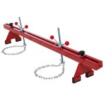 Cric industriel - tectake - support moteur avec traverse 150 cm x 21 cm x 25 cm charge max 500 kg en ...