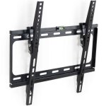Fixation tv - tectake - support tv mural en acier 26 - 75 inclinable vesa: 50 x 50 - 400 x 400 cm - noir ...