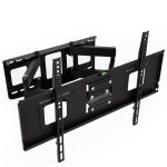 Fixation tv - tectake - support tv mural en acier 32 - 100 inclinable vesa 600 x 400 max - noir