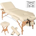 Table de massage - tectake - table de soin pliante 3 zones avec tabouret et sac de transport inclus - ... Table de massage - tectake - table de soin pliante 3 zones avec tabouret et sac de transport inclus - ...