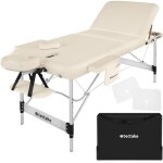Table de massage - tectake - table de soin pliante 3 zones réglable en hauteur 70 cm de largeur - beige ... Table de massage - tectake - table de soin pliante 3 zones réglable en hauteur 70 cm de largeur - beige ...