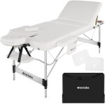 Table de massage - tectake - table de soin pliante 3 zones réglable en hauteur 70 cm de largeur - blanc ... Table de massage - tectake - table de soin pliante 3 zones réglable en hauteur 70 cm de largeur - blanc ...
