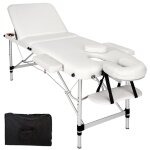 Table de massage - tectake - table de soin pliante réglable en hauteur 3 zones 61 cm de largeur - blanc ... Table de massage - tectake - table de soin pliante réglable en hauteur 3 zones 61 cm de largeur - blanc ...