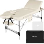 Table de massage - tectake - table de soin pliante 3 zones réglable en hauteur 78 cm de largeur - beige ... Table de massage - tectake - table de soin pliante 3 zones réglable en hauteur 78 cm de largeur - beige ...