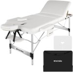 Table de massage - tectake - table de soin pliante 3 zones réglable en hauteur 78 cm de largeur - blanc ... Table de massage - tectake - table de soin pliante 3 zones réglable en hauteur 78 cm de largeur - blanc ...