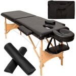 Table de massage - tectake - table de soin freddi pliante et portable 2 zones 210 x 95 x 62 - 84 cm - ...