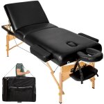 Table de massage - tectake - table de soin somwang portable 3 zones avec sac de transport 218 x 102 x ...