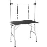 Table de toilettage - tectake - table de toilettage pliable capacité de charge 60 kg - noir / gris Table de toilettage - tectake - table de toilettage pliable capacité de charge 60 kg - noir / gris
