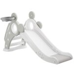 Toboggan - tectake - toboggan pliable joy pour enfants avec panier de basket et marches antidrapantes ...