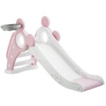 Toboggan - tectake - toboggan pliable joy pour enfants avec panier de basket et marches antidrapantes ...