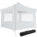 Barnum - tectake - tonnelle 3 x 3 m avec 4 rideaux olivia cordes de serrage piquets et sac de transport ...