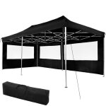 Barnum - tectake - tonnelle 6 x 3 m avec 2 rideaux viola cordes de serrage piquets et sac de transport ...