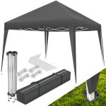 Barnum - tectake - tonnelle linosa 3x3m cordes de tension piquets et sac de transport inclus pliable ...