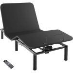 Cadre de lit - tectake - sommier lectrique confort easy flex dossier et pied rglables 340 kg maximum ...