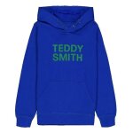 Teddy smith - sweat � capuche junior - bleu roi - 14 ans - bleu - gar�ons