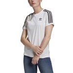 Tee - shirt femme - adidas originals - 3 stripes tee - blanc - manches courtes - col capuche
