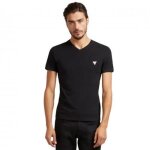 Tee shirt col v homme noir guess m2yi32j1311