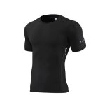 Tee shirt compression homme insfity - running manches courtes noir - stretch serr schage rapide
