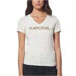 Tee shirt coton bio col v - kaporal - femme