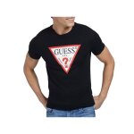 Tee shirt coton organique  gros logp - guess jeans - homme