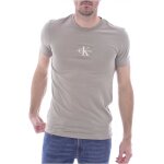 Tee shirt en coton organique  logo brod - calvin klein - homme
