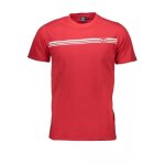 Tee shirt en coton stadium stripe - sergio tacchini - homme - rouge