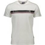Tee shirt en coton stripe - sergio tacchini - homme - col rond - manches courtes - blanc Tee shirt en coton stripe - sergio tacchini - homme - col rond - manches courtes - blanc