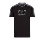 Tee - shirt - ea7 emporio armani - noir - 100% coton - manches courtes - col arrondi