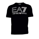 Tee - shirt ea7 emporio armani - r�f. 6rpt03 - pjffz - 1200 - noir - coupe r�guli�re - manches courtes ...