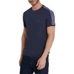 Tee - shirt ea7 emporio armani knitwear - bleu - col rond - manches courtes