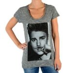 Tee shirt eleven paris bieber w justin bieber gris coton vintage