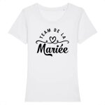 Tee shirt evjf team de la mari�e - la french touch - coupe ajust�e - coton 100% bio
