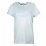 Tee shirt femme adidas originals - multisport - manches courtes - vert clair et blanc