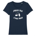 Tee shirt femme - la french touch - jpeux pas je suis prise - coton bio - confectionn en france