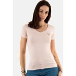 Tee - shirt femme guess jeans vn miniriangle g65t - rose - coton - manches courtes