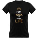 Tee shirt femme humour cadeau imprim en france 100% coton 185gr do yoga and enjoy