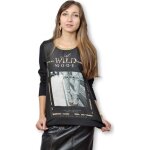 Tee shirt femme - tiffosi - imprim� - manches longues - col rond - taille xl - noir