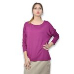 Tee shirt femme manches longues - mielomoda - taille unique - rose Tee shirt femme manches longues - mielomoda - taille unique - rose