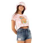 Tee shirt femme von dutch bow - 100% coton - rose