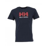 Tee - shirt homme helly hansen hh logo - bleu marine - manches courtes - coton