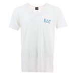 Tee - shirt homme ea7 emporio armani - blanc - coupe ajust�e - manches courtes - technologie ventus7