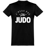 Tee - shirt homme humoristique - otshirt - jpeux pas jai judo - 100% coton 185gr - noir
