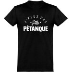 Tee shirt homme humour cadeau imprimé en france 100% coton 185gr jpeux pas jai pétanque Tee shirt homme humour cadeau imprimé en france 100% coton 185gr jpeux pas jai pétanque
