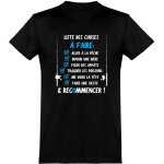 Tee shirt homme humour cadeau imprim en france 100% coton 185gr la liste du pcheur
